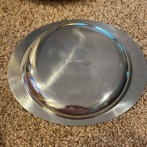 NWT Vintage Sizzling Platters Rattan Wood trays Set of 4 Steak‎ Grill plates - Picture 8 of 12